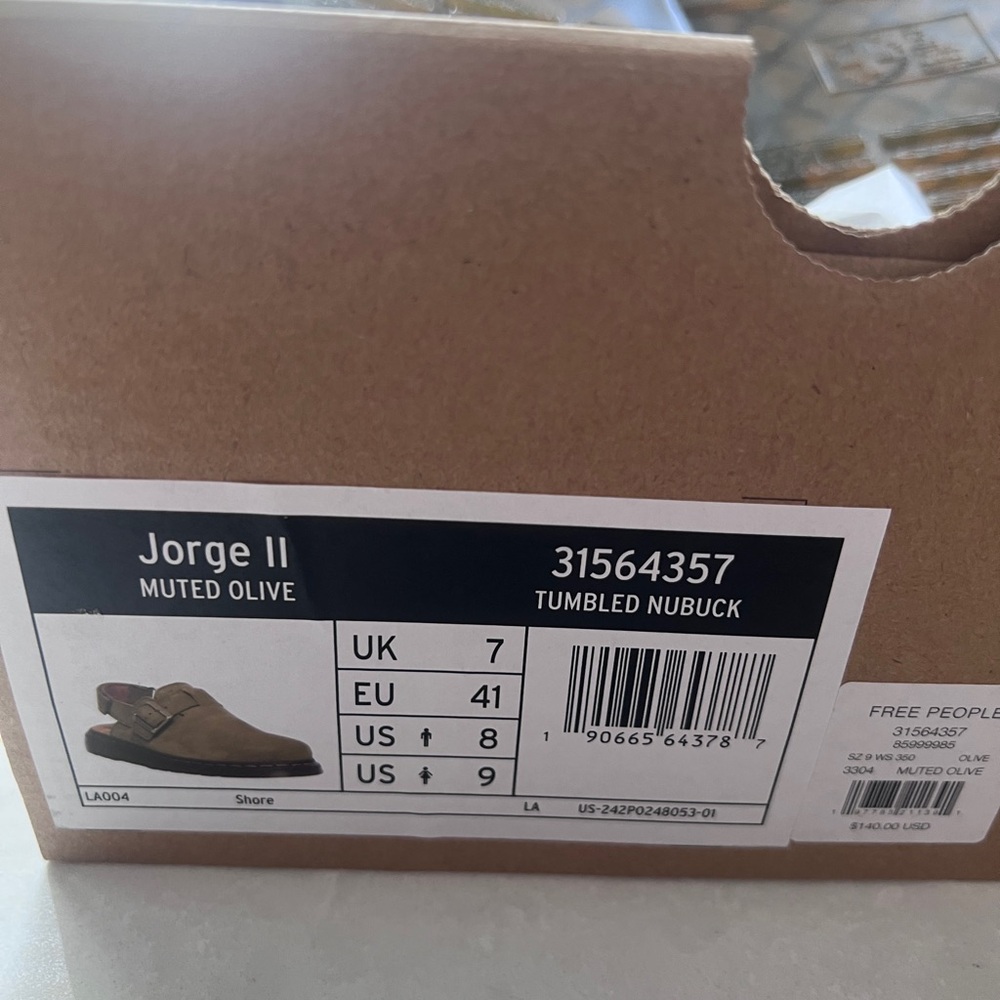 Dr. Martens Jorge II Tumbled Nubuck Slip-On in Muted Olive
